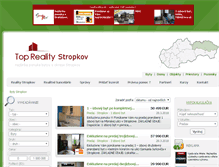 Tablet Screenshot of byty.reality-stropkov.eu